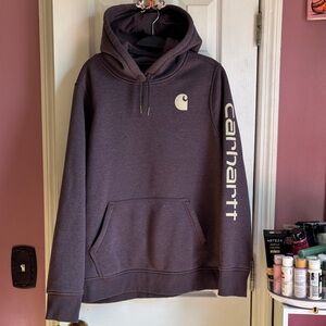 Carhartt Women's Purple Hoodie with Logo